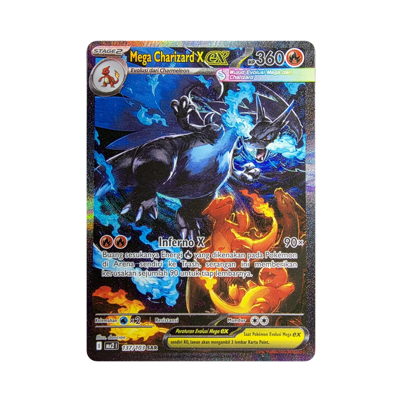 Mega Charizard X ex 137/103 SAR Indonesian