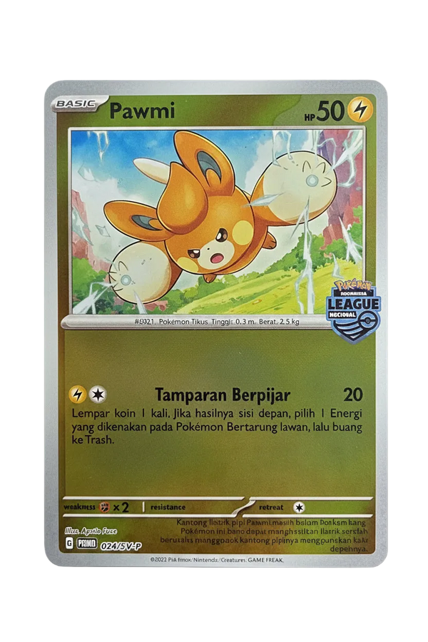 Pawmi 024/SV-P card close-up through clear sealed sleeve