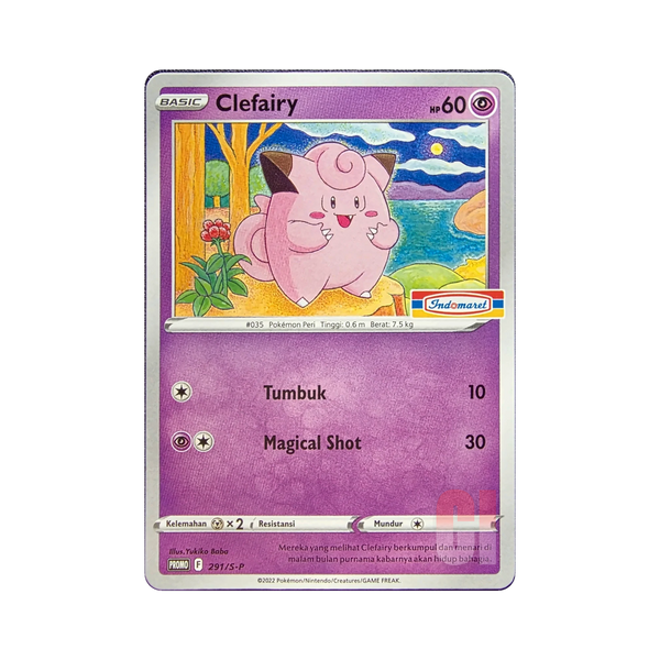 Clefairy 291/S-P Indonesian Pokemon promo card