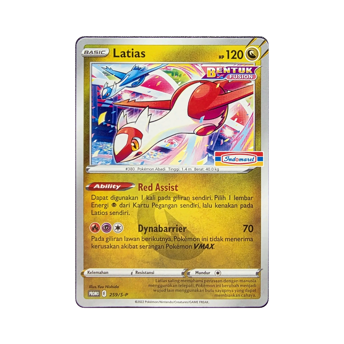 Latias 259/S-P Indonesian Pokemon promo card