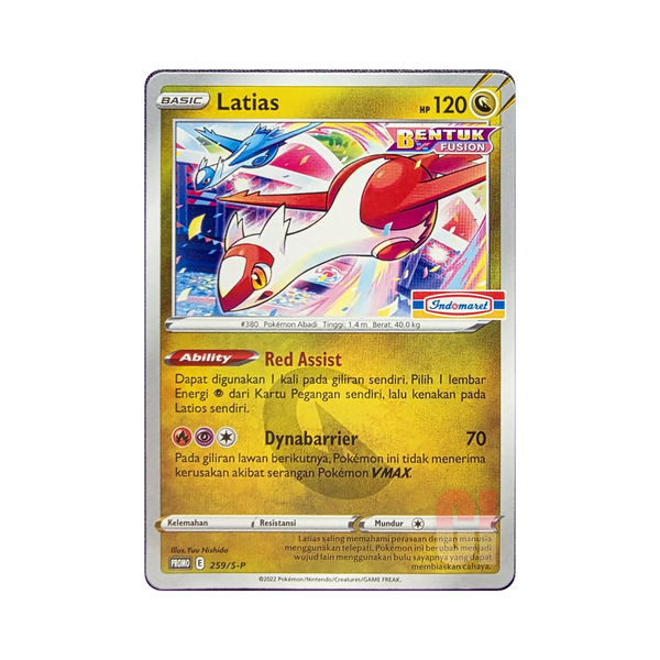 Latias 259/S-P Indonesian Pokemon promo card