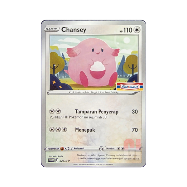 Chansey 223/S-P Indonesian Pokemon promo card