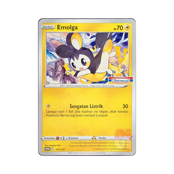 Emolga 117/S-P Indonesian Pokemon promo card