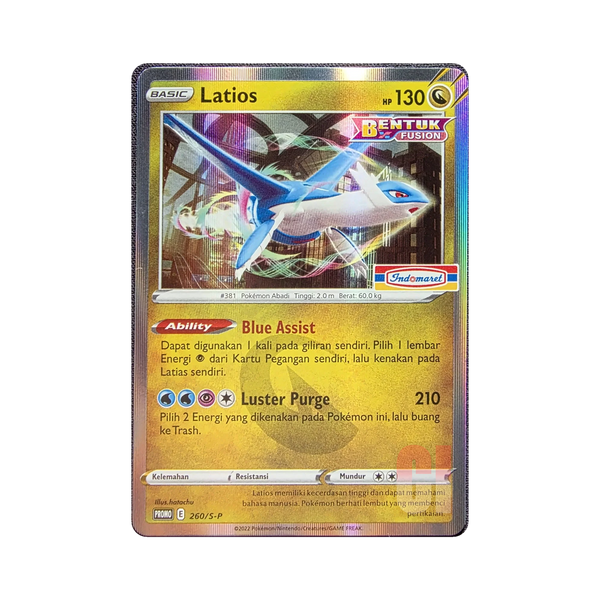 Latios 260/S-P Indonesian Pokemon promo card