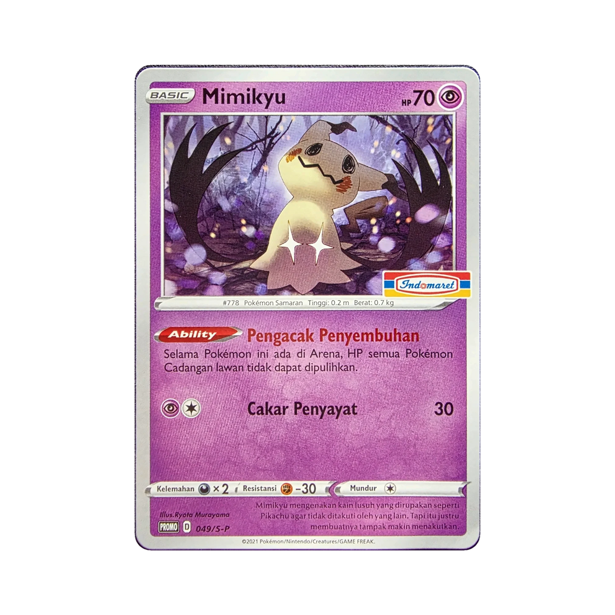 Mimikyu 049/S-P Indonesian Pokemon promo card