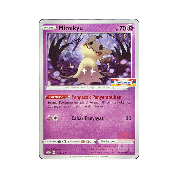 Mimikyu 049/S-P Indonesian Pokemon promo card