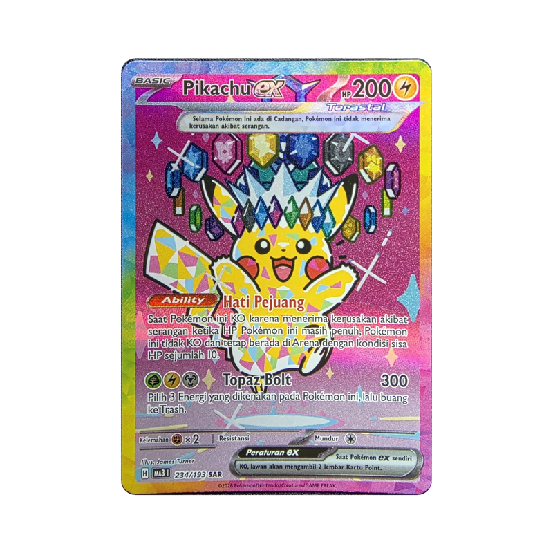 Pikachu ex 234/193 SAR Indonesian