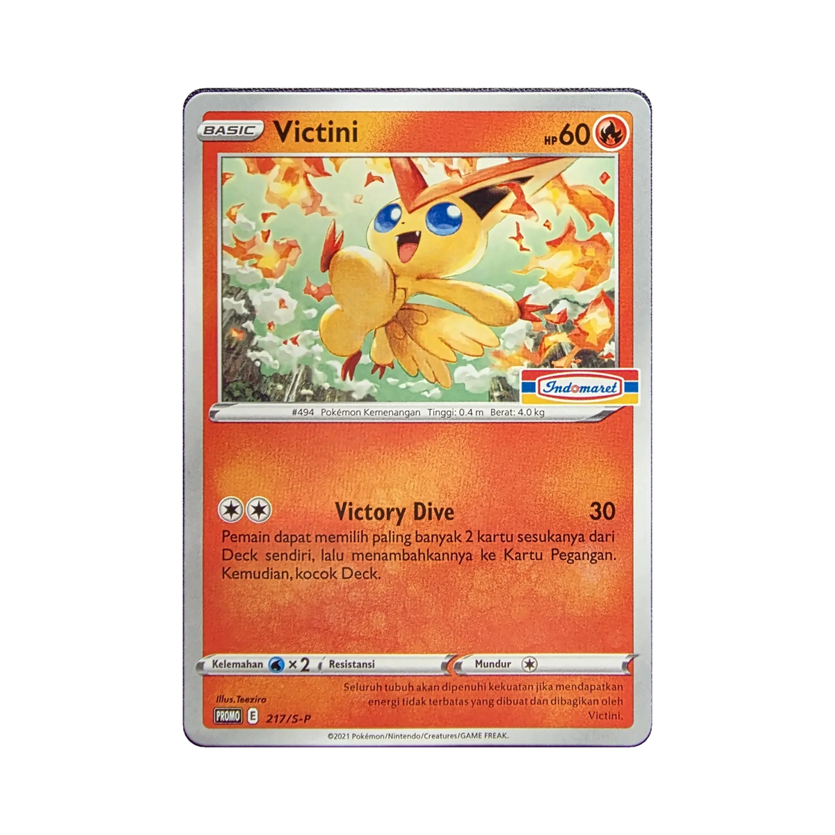 Victini 217/S-P Indonesian Pokemon promo card