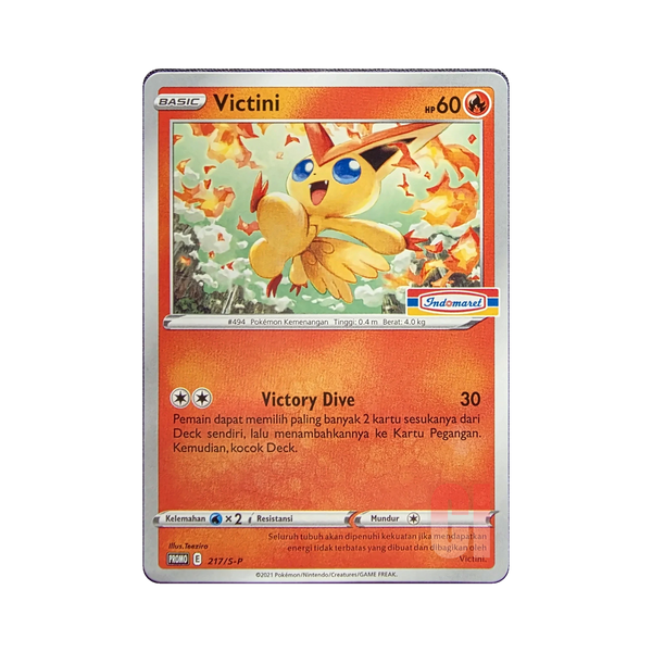 Victini 217/S-P Indonesian Pokemon promo card